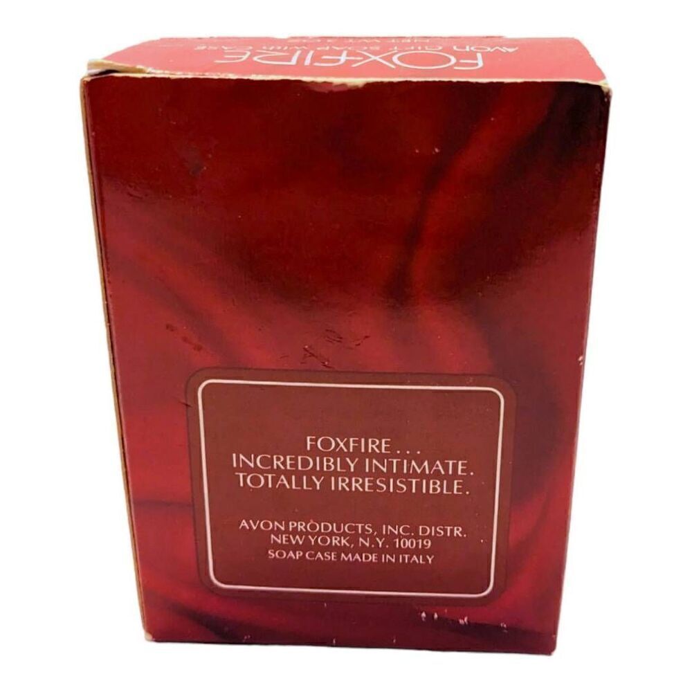 Avon Foxfire Gift Soap with Case 3 oz New Old Stock Red Scented 90s 80s‎ - Picture 7 of 8